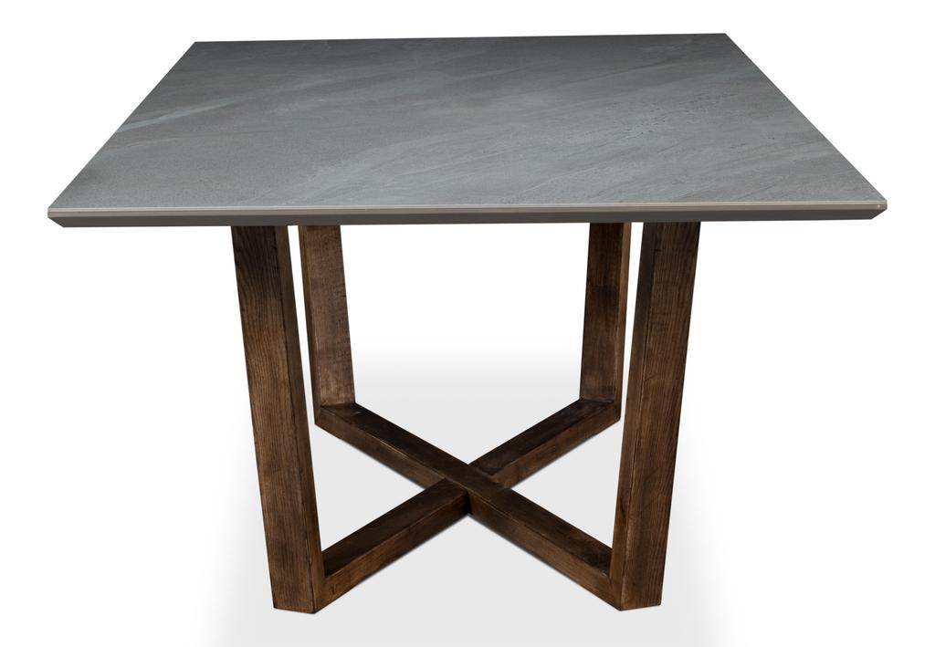 Grand Refined Grey Double Pedestal Dining Table - Ornate Home