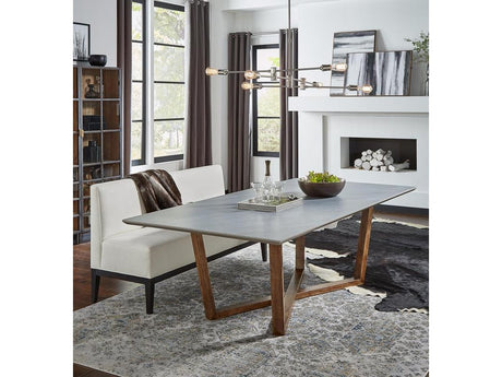 Grand Refined Grey Double Pedestal Dining Table - Ornate Home