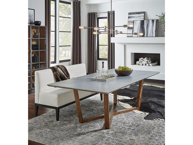 Grand Refined Grey Double Pedestal Dining Table - Ornate Home