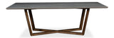 Grand Refined Grey Double Pedestal Dining Table - Ornate Home