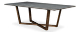 Grand Refined Grey Double Pedestal Dining Table - Ornate Home