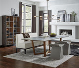 Grand Refined Grey Double Pedestal Dining Table - Ornate Home
