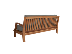 Grande 4-Piece Teak Charcoal Outdoor Patio Deep Seating Set with Sunbrella® Cushion - Ornate Home
