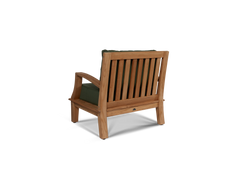 Grande 4-Piece Teak Fern Green Outdoor Patio Deep Seating Set with Sunbrella® Cushion - Ornate Home