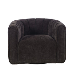 Grande Chocolate Swivel Accent Chair - Ornate Home