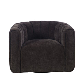 Grande Chocolate Swivel Accent Chair - Ornate Home