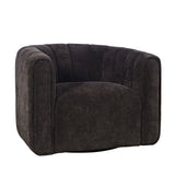 Grande Chocolate Swivel Accent Chair - Ornate Home