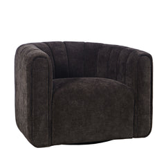 Grande Chocolate Swivel Accent Chair - Ornate Home