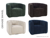 Grande Forest Swivel Accent Chair - Ornate Home