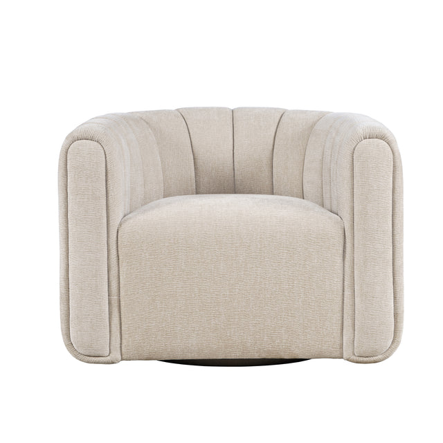 Grande Natural Swivel Accent Chair - Ornate Home