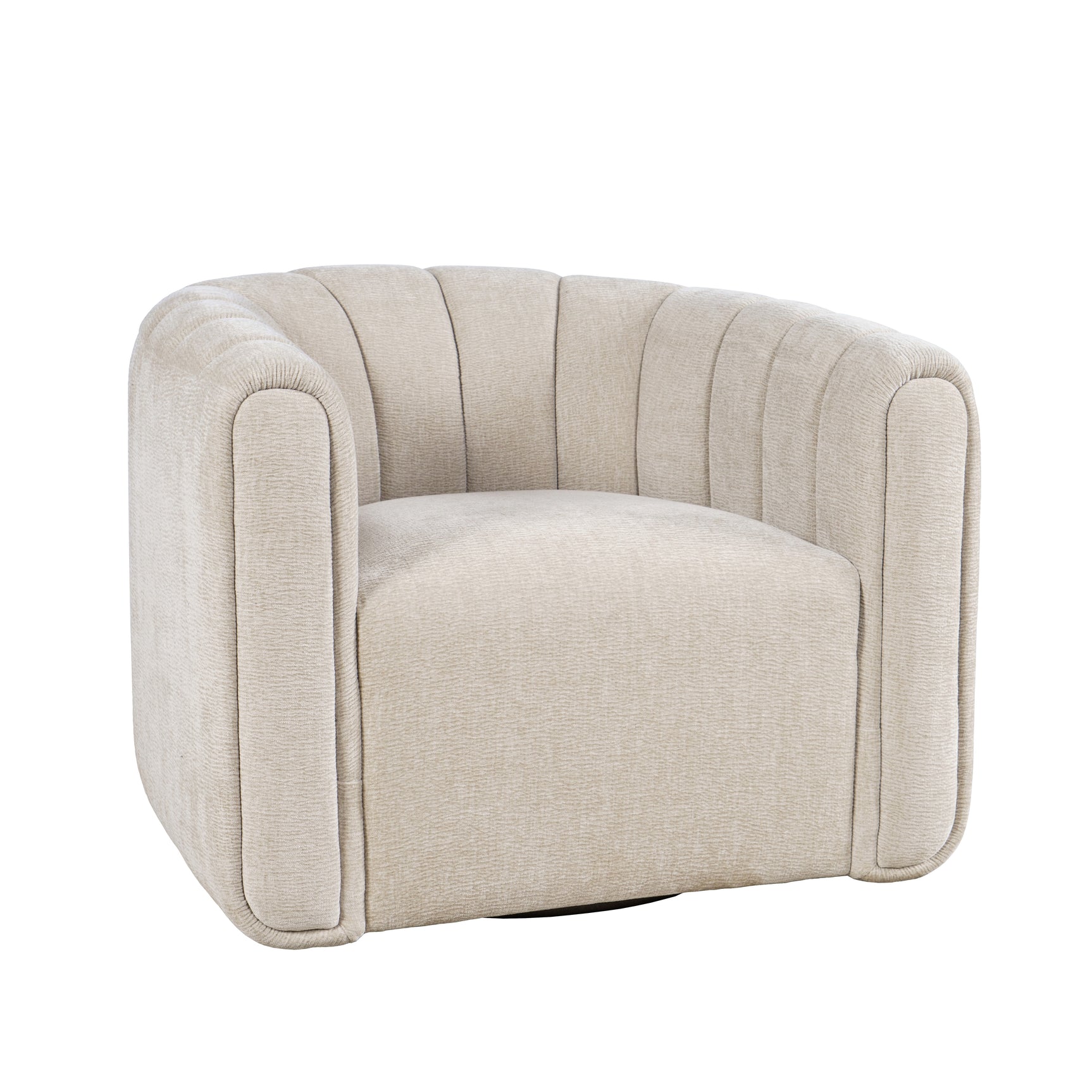 Grande Natural Swivel Accent Chair - Ornate Home