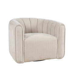Grande Natural Swivel Accent Chair - Ornate Home