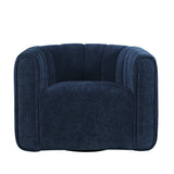 Grande Navy Swivel Accent Chair - Ornate Home