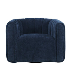 Grande Navy Swivel Accent Chair - Ornate Home