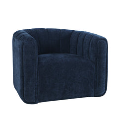 Grande Navy Swivel Accent Chair - Ornate Home