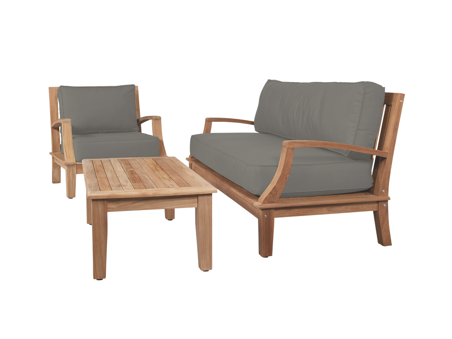 Grande Rectangular Teak Outdoor Coffee Table - Ornate Home