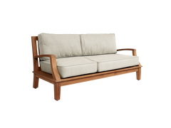 Grande Teak Canvas Outdoor Sofa with Sunbrella® Cushion - Ornate Home