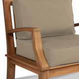 Grande Teak Fawn Outdoor Club Chair with Sunbrella® Cushion - Ornate Home