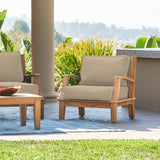 Grande Teak Fawn Outdoor Club Chair with Sunbrella® Cushion - Ornate Home
