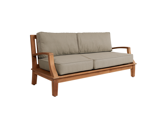 Grande Teak Fawn Outdoor Sofa with Sunbrella® Cushion - Ornate Home
