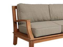 Grande Teak Fawn Outdoor Sofa with Sunbrella® Cushion - Ornate Home