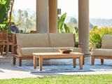 Grande Teak Fawn Outdoor Sofa with Sunbrella® Cushion - Ornate Home