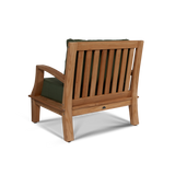 Grande Teak Fern Green Outdoor Club Chair with Sunbrella® Cushion - Ornate Home