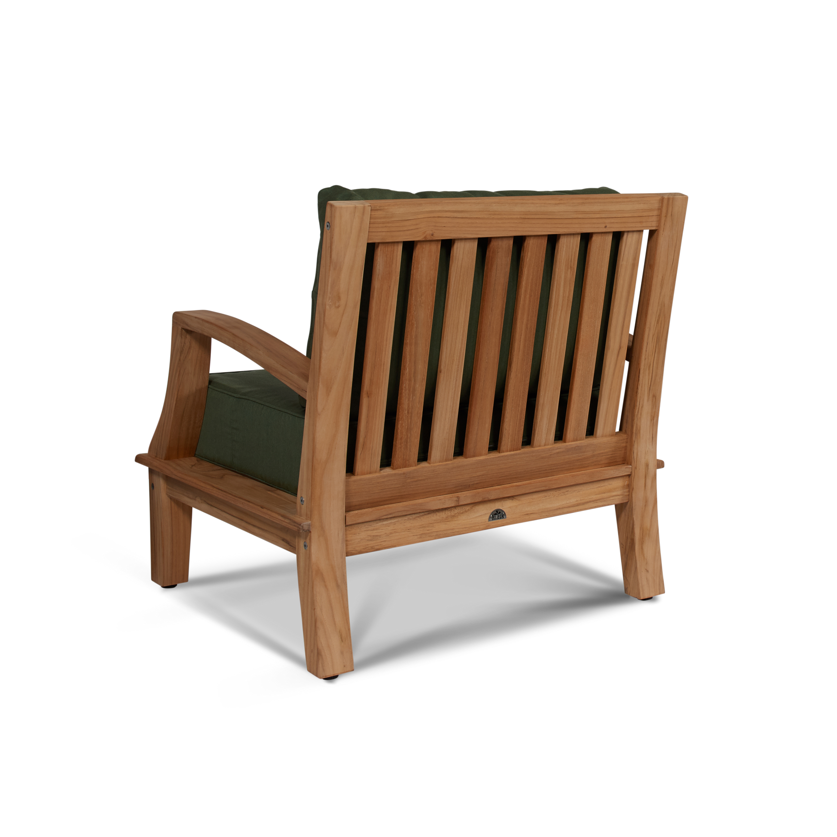 Grande Teak Fern Green Outdoor Club Chair with Sunbrella® Cushion - Ornate Home