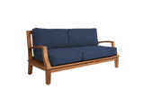 Grande Teak Navy Outdoor Sofa with Sunbrella® Cushion - Ornate Home