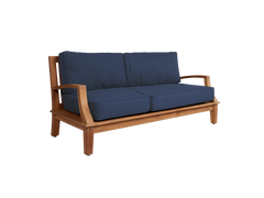 Grande Teak Navy Outdoor Sofa with Sunbrella® Cushion - Ornate Home
