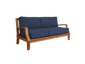 Grande Teak Navy Outdoor Sofa with Sunbrella® Cushion - Ornate Home