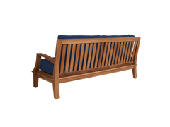 Grande Teak Navy Outdoor Sofa with Sunbrella® Cushion - Ornate Home