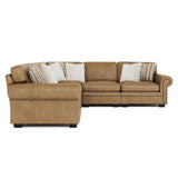 Grandview Camel Leather Sectional - Ornate Home