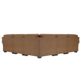 Grandview Camel Leather Sectional - Ornate Home