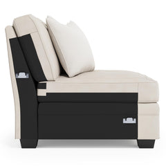 Grandview Noir Armless Chair Without Nails - Ornate Home