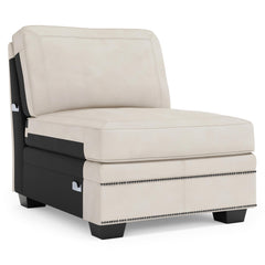 Grandview Noir Armless Chair Without Pillows - Ornate Home