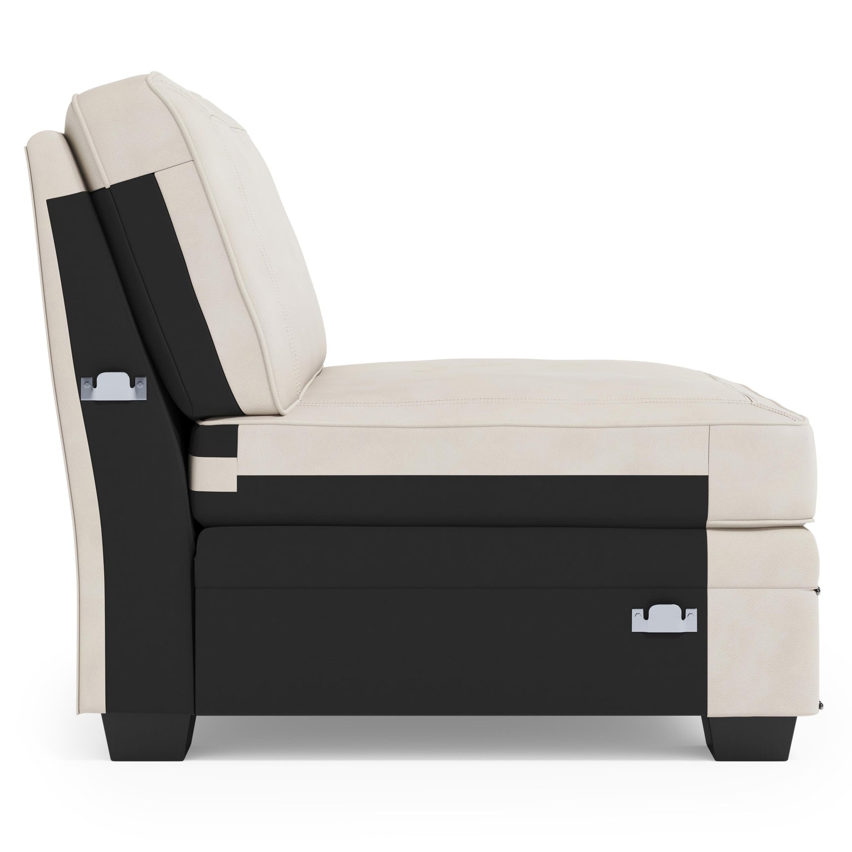 Grandview Noir Armless Chair Without Pillows - Ornate Home