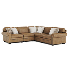 Grandview Tobacco Distressed Sectional - Ornate Home