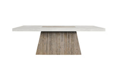 Grange Natural/Antique White Dining Table - Ornate Home