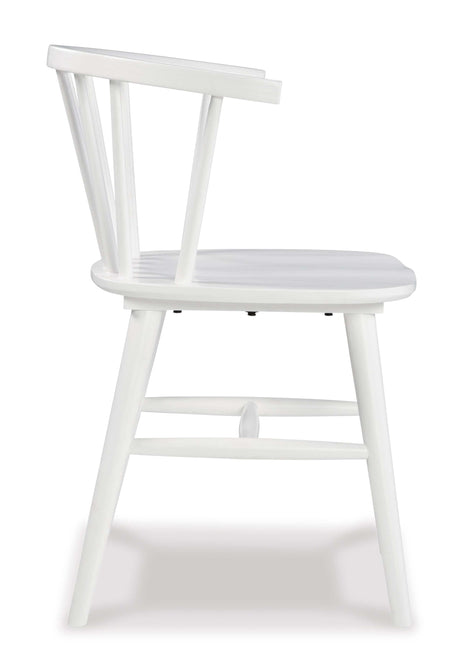 Grannen White Dining Chair (Set of 2) - Ornate Home