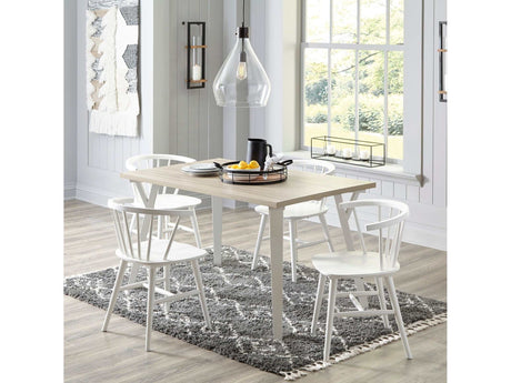 Grannen White & Natural Dining Room Sets - Ornate Home