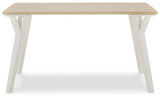 Grannen White & Natural Dining Table - Ornate Home