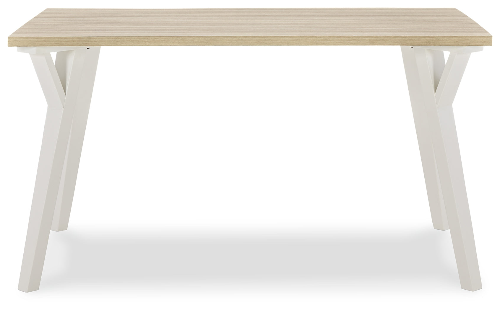Grannen White & Natural Dining Table - Ornate Home
