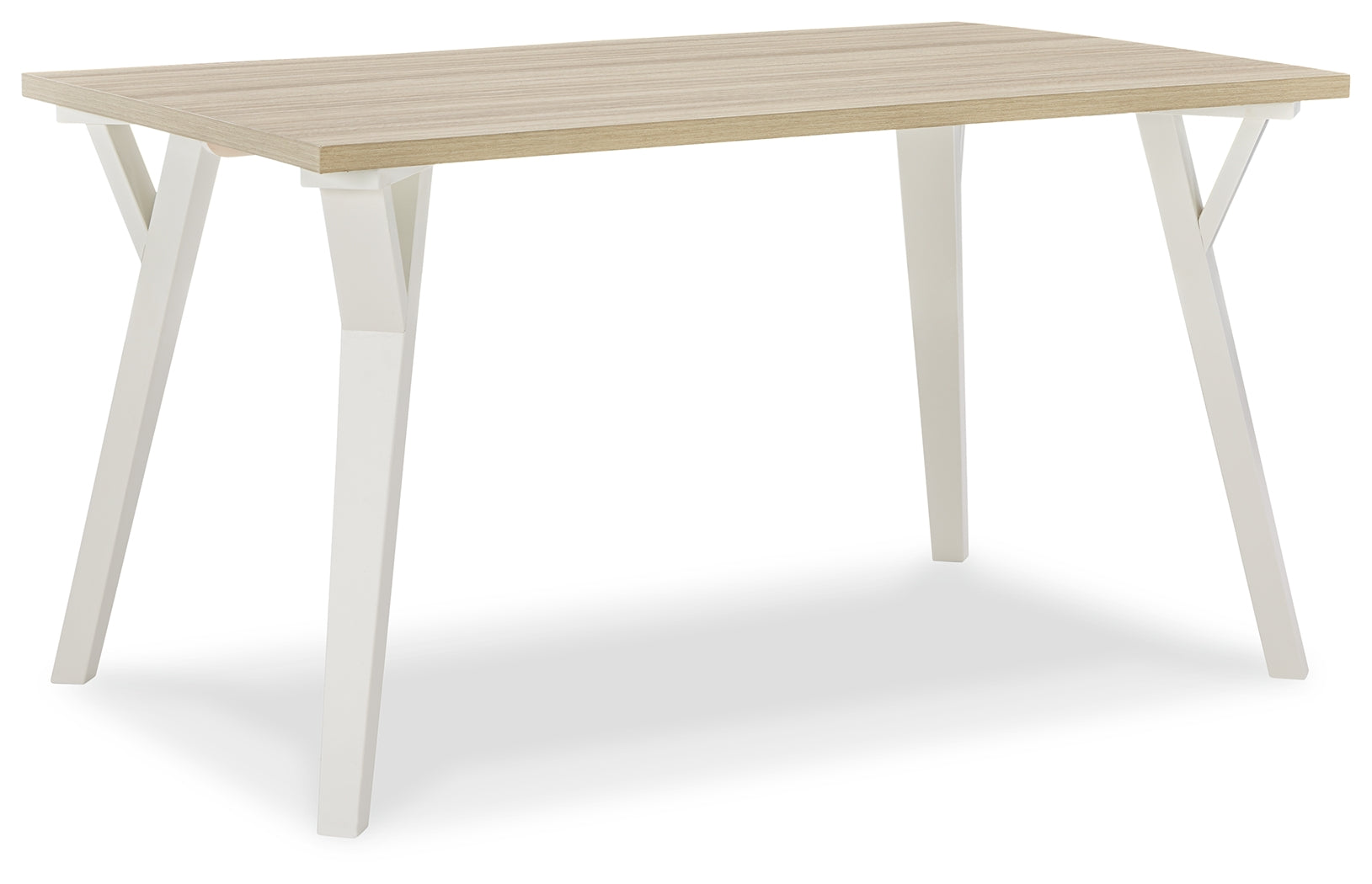 Grannen White & Natural Dining Table - Ornate Home