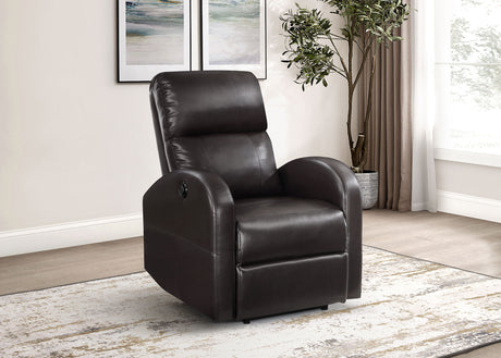 Grant Brown Power Recliner - Ornate Home