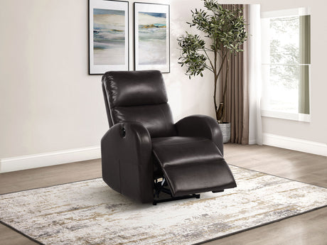 Grant Brown Power Recliner - Ornate Home