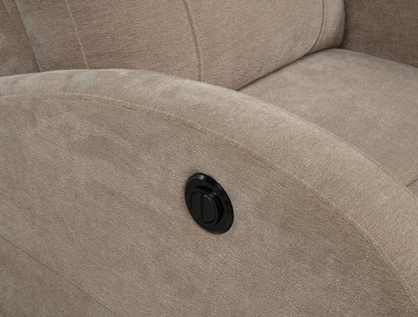 Grant Camel Fabric Upholstered Power Recliner Chair - Ornate Home