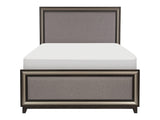 Grant Ebony/Silver California King Bed - Ornate Home