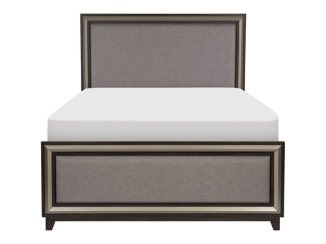 Grant Ebony/Silver California King Bed - Ornate Home