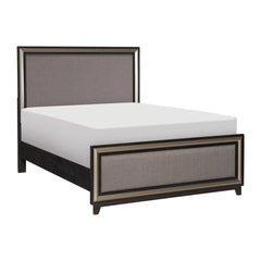 Grant Ebony/Silver California King Bed - Ornate Home